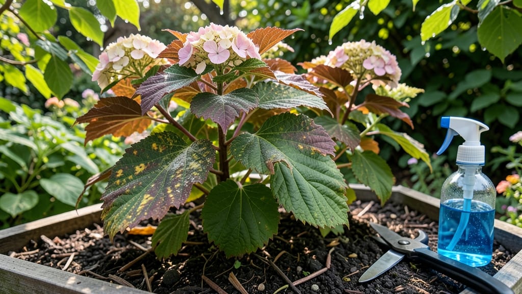 Diseases of Oakleaf Hydrangea: Spot and Treat Fungal and Bacterial Threats Early