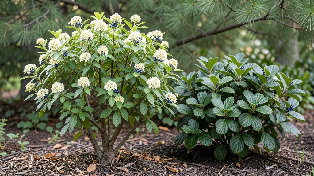 Alleghany Leatherleaf Viburnum: Thrives in Shade With Year-Round Interest