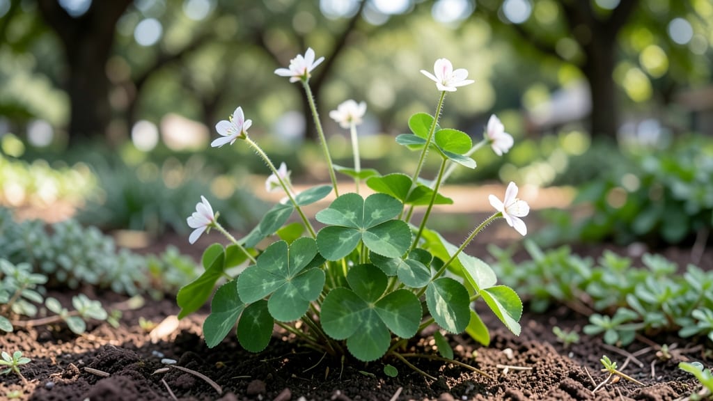 Four Point Leaf: Pest-Repellent Perennial With Fragrant Purple Blooms