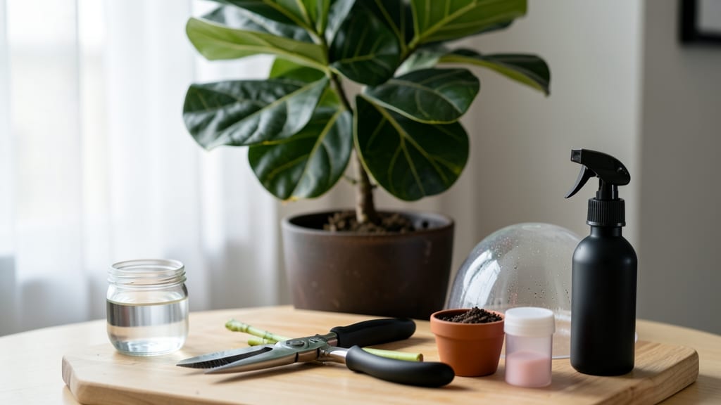 Propagating Fiddle Leaf: Stem-Cutting Success in Water or Soil