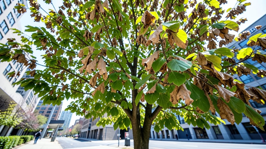 Leaf Scorch from Heat Stress