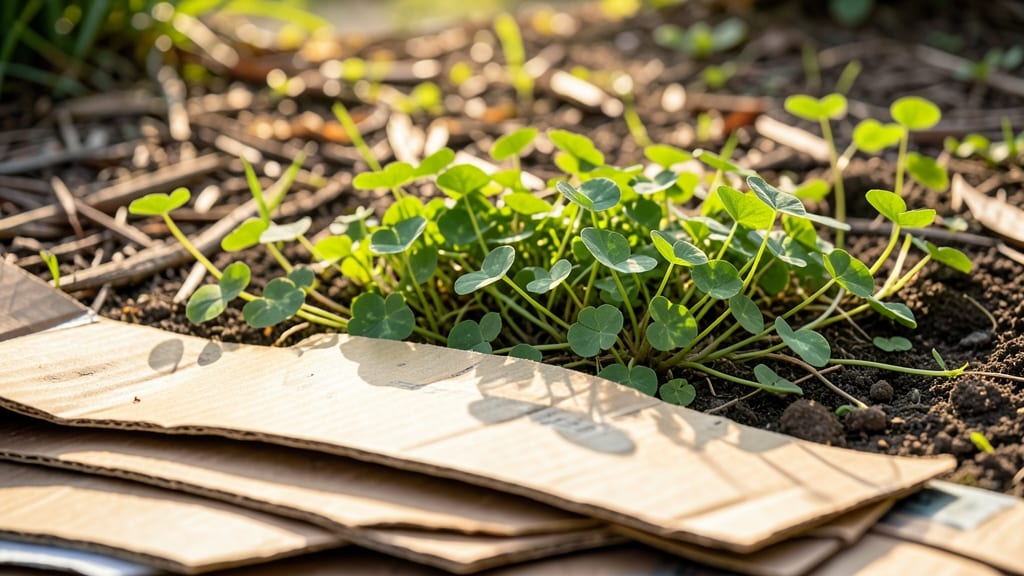 Smothering with Cardboard Mulch