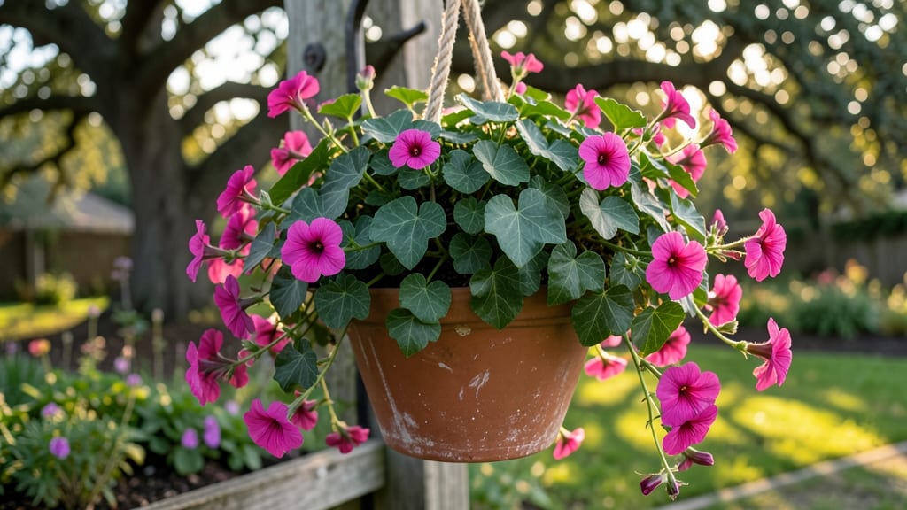 Geranium Ivy Leaf: Pest-Repellent Climber for Shade Gardens