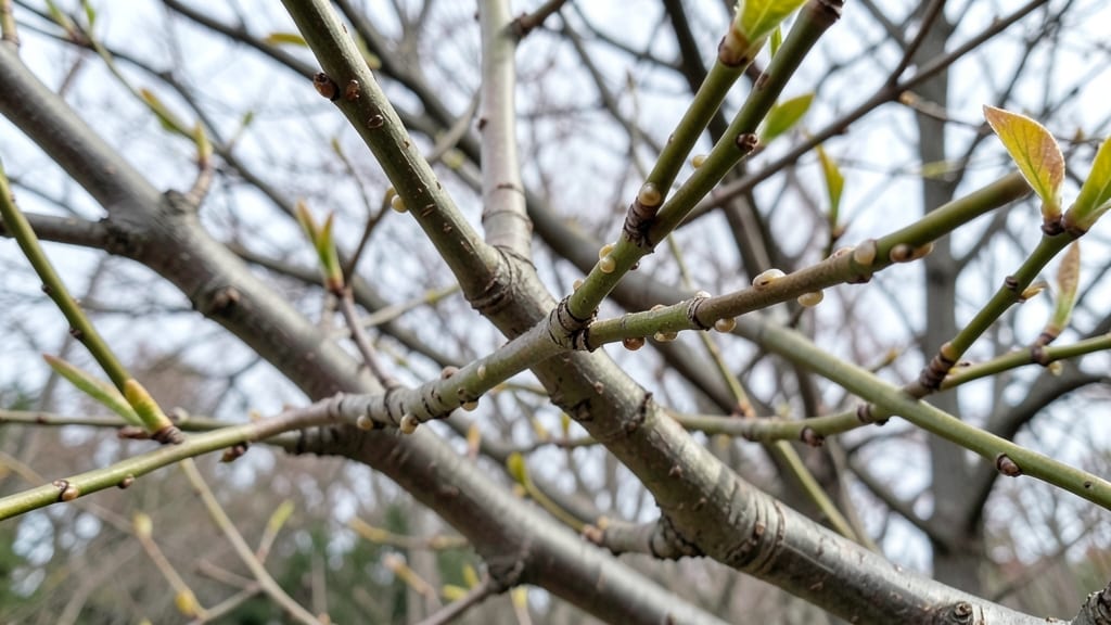 Scale Insect Shells on Stems