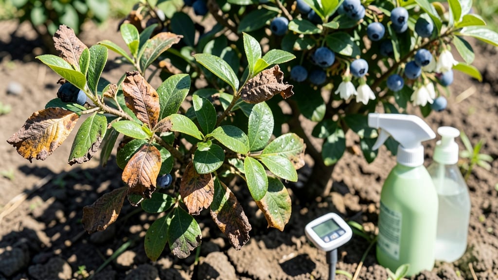 Blueberry Leaf Scorch: Prevent Discoloration With This Science-Backed Spray