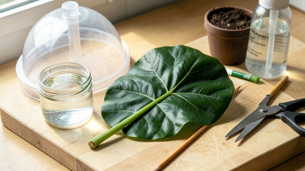 Propagate Fiddle Leaf Fig From Single Leaf: Root Growth Secrets in Water or Soil