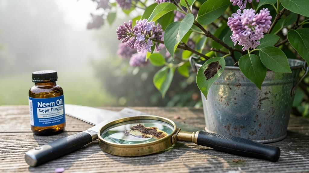 Leaf Blight Lilac Bush Diseases: Copper Spray Cure for Fungal Resistance