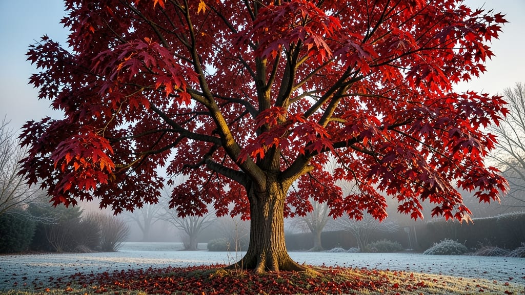 Crimson King Maple for Bold Autumn and Winter Interest