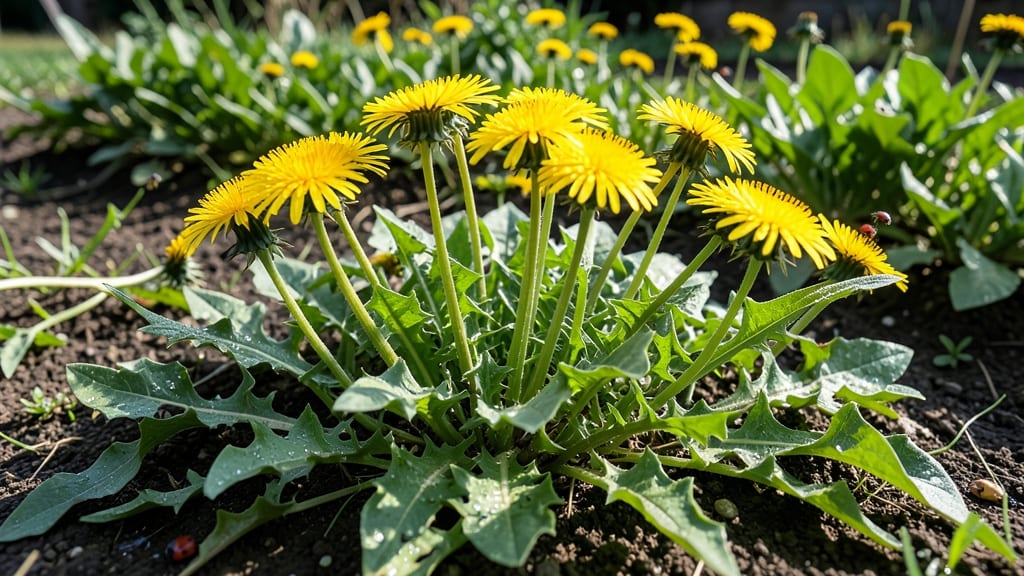 Dandelion Greens for Medicinal Gardens
