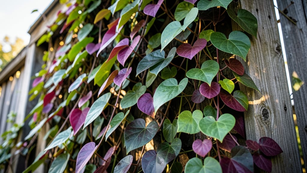 Purple Heart Vine for Climbing Privacy