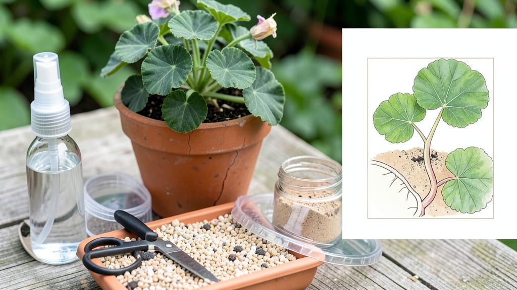 Propagating Geraniums From Leaf: Root-In-Water Success in 3 Weeks
