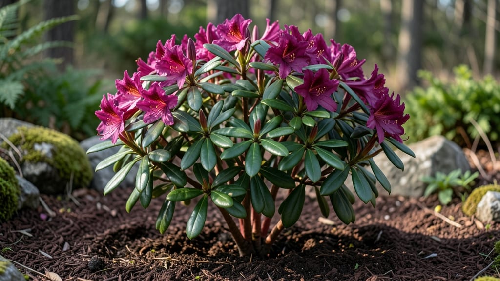 Broad Leaf Evergreen Shrubs: Year-Round Structure and Seasonal Color Drama