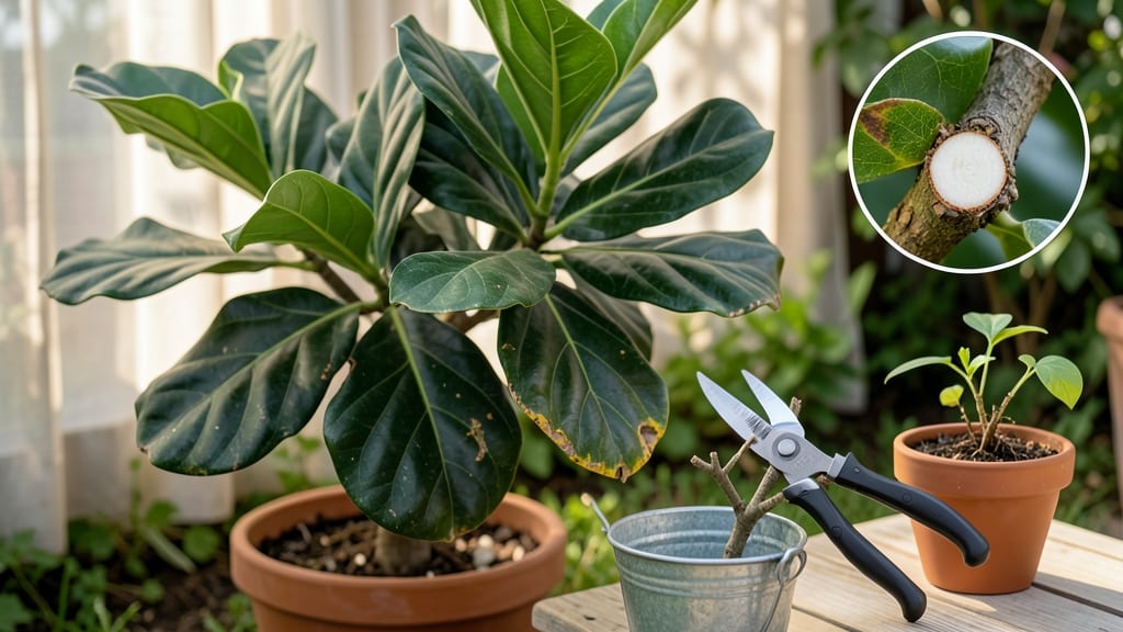 How to Prune a Fiddle Leaf Fig: Trim Back for Bushier Growth and Lush Leaves