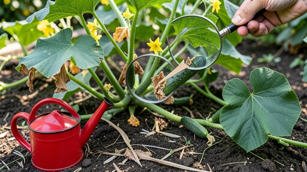 Cucumber Leaf Edges Turning Brown: Fungal Blight Fix in 3 Simple Steps