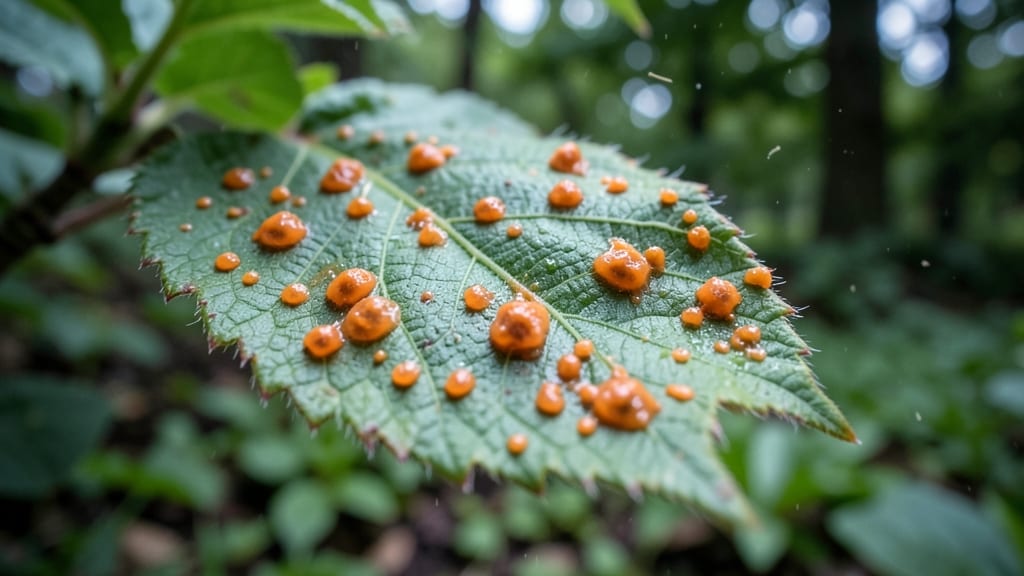 Rust Fungus Orange Pustules