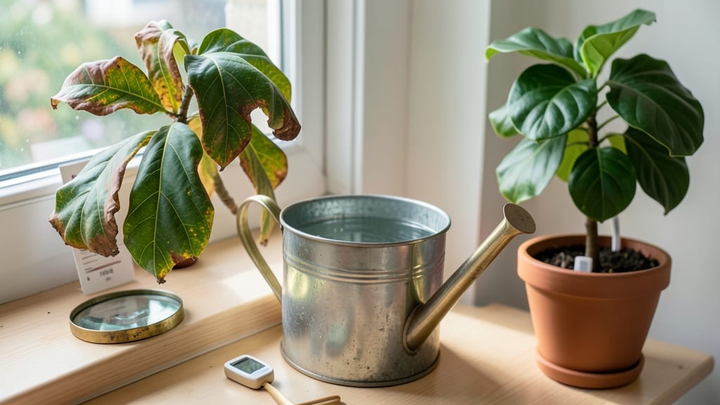 Why Is My Fiddle Leaf Fig Droopy: Root Rot Rescue With Watering Fixes