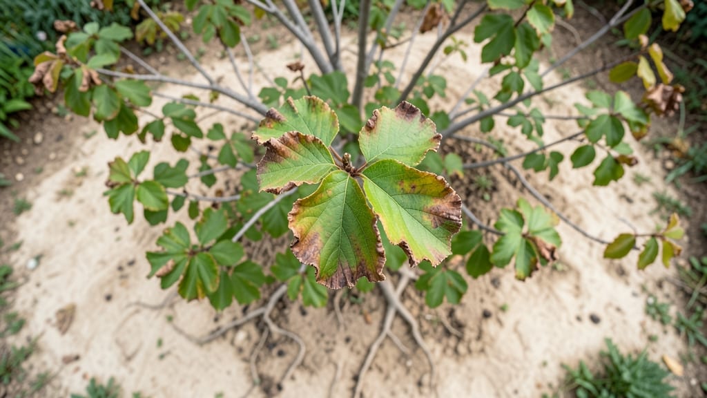 Edge Burn from Drought Stress
