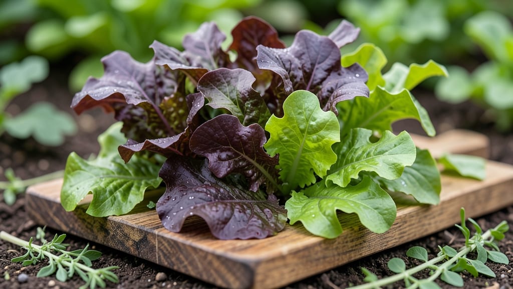 Oakleaf Lettuce with Decorative Frills