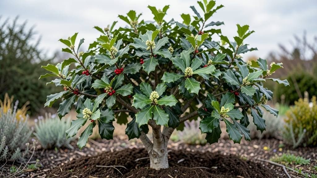 Oakleaf Holly Trees: Evergreen Elegance With Year-Round Dramatic Foliage