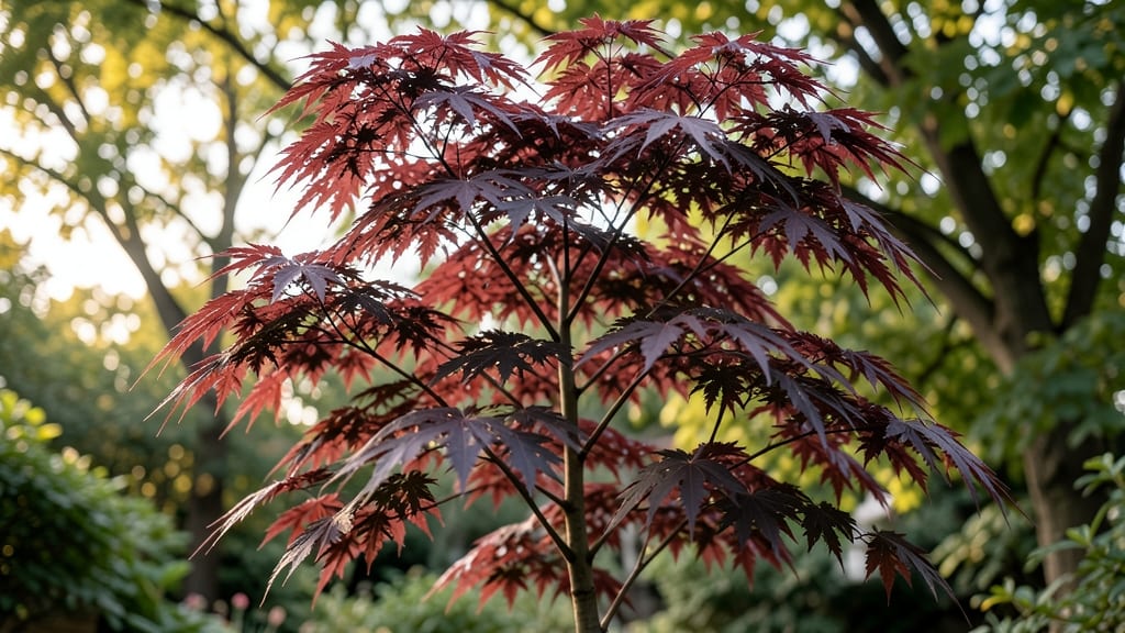Japanese Maple with Purple Leaves