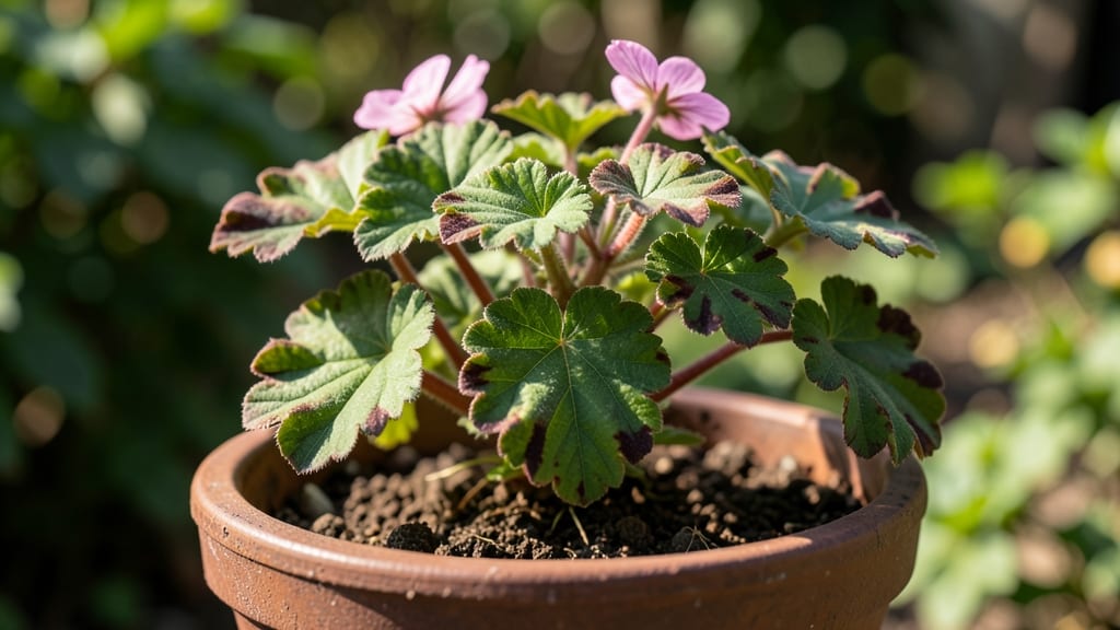 Geranium Leaf Arrangement: Fragrant Purple Foliage That Thrives in Containers