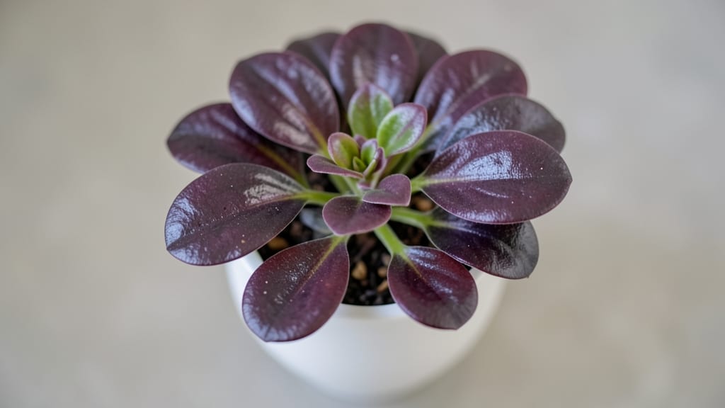 Purple Leaf Peperomia for Indoor Gardens