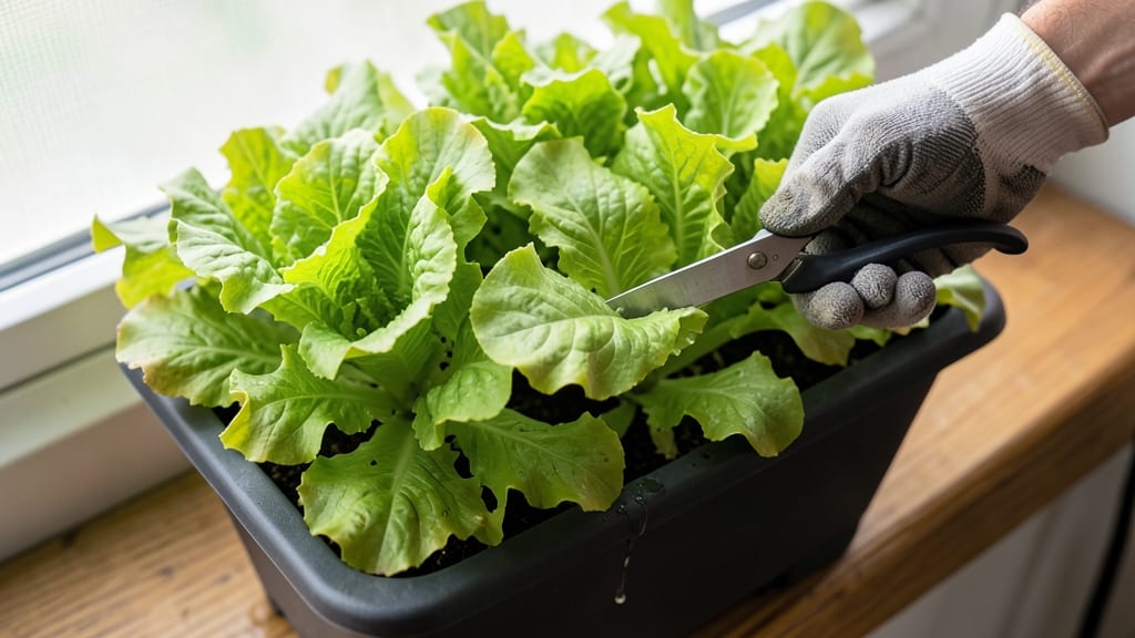 Looseleaf Lettuce for Continuous Cutting