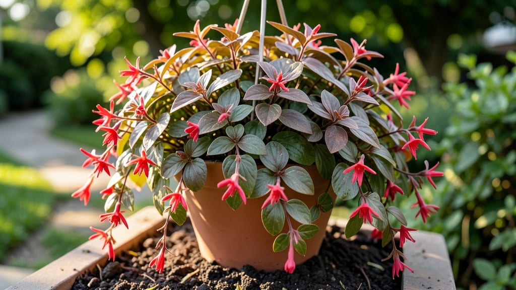 Lobelia Starship Scarlet Bronze Leaf: Drought-Tolerant Year-Round Color With Minimal Care