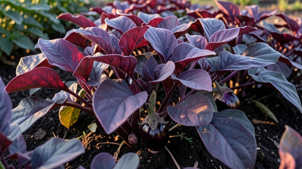Purple Leaf Eggplant for Edible Drama
