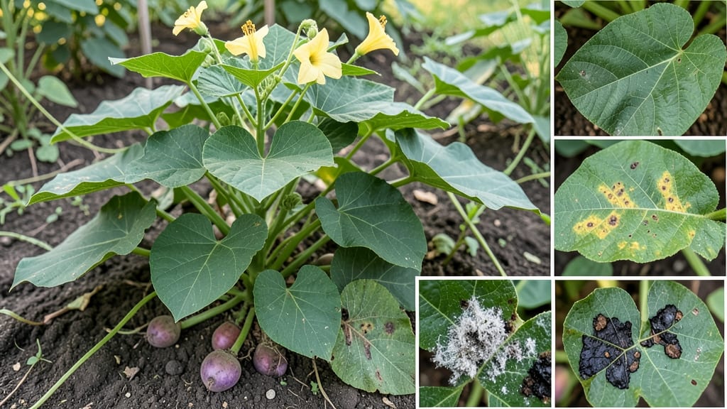 Sweet Potato Leaf Diseases Pictures: Identify Spots, Stains, and Symptoms at a Glance